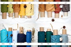 Textil - 100 % ľan predpraný, mäkčený prémiový európsky ľan - cena za 0,5m (fialková (pekná jemná fialová) Ľ18) - 14317241_
