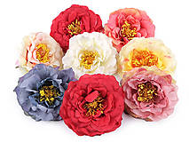 Polotovary - Umelý kvet čajová ruža Ø10 cm (ružová) - 14317351_