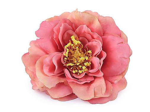 Umelý kvet čajová ruža Ø10 cm (ružová)