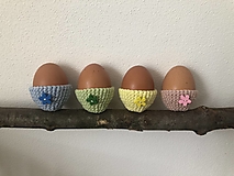 Háčkované mini košíčky na vajíčka