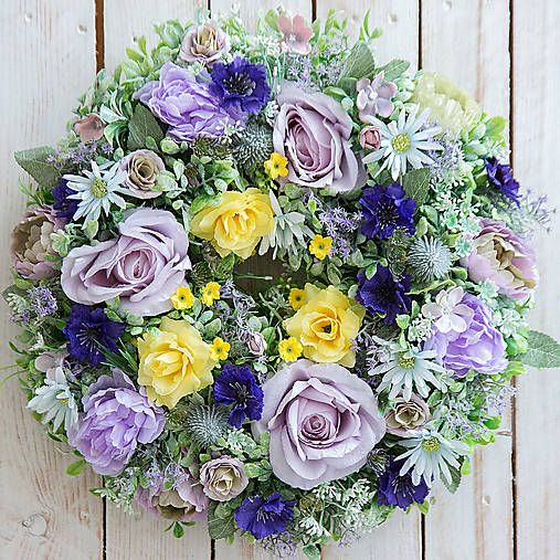 Dekorácie - Veniec na dvere ... fialový feeling ... - 14320538_