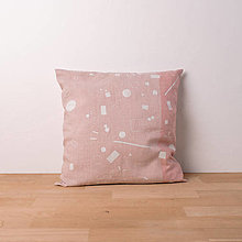 Úžitkový textil - polštář RUYA růžový - zľava (Ružová) - 14321516_