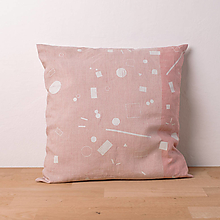 Úžitkový textil - polštář RUYA béžový - zľava (Ružová) - 14321533_