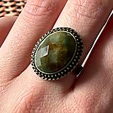 Prstene - Faceted Indian Agate Vintage Ring / Prsteň s indiánskym achátom vintage - 14326600_