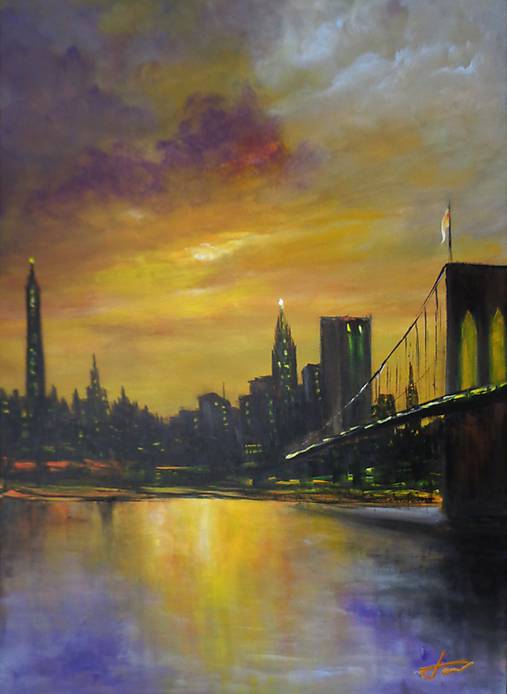 Obrazy - Mesto a svetlo 2 - 14324759_