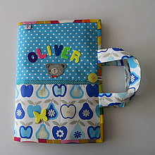 Detské tašky - Detský veľký na A 4 formát bloku pastelkovník s menom - 14326374_