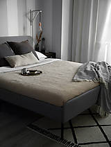 Úžitkový textil - Ľanový waflový prehoz na posteľ - 14324569_