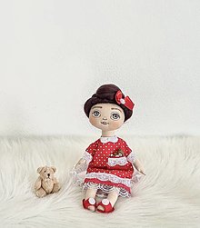 Dekorácie - Darčeková sada s bábikou Valentýnkou - 14329953_