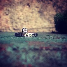 Prstene - Strieborný prsteň Enso - ružový zirkón - 14330986_
