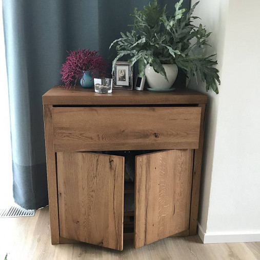 Nábytok - Dubová komoda " starý dub 6" - 14329940_