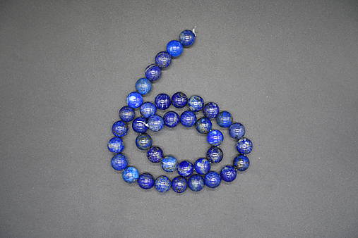 Minerály - Lapis lazuli II. 4-6-8-10-12 (šnúra) (38ks (10mm)) - 14331183_