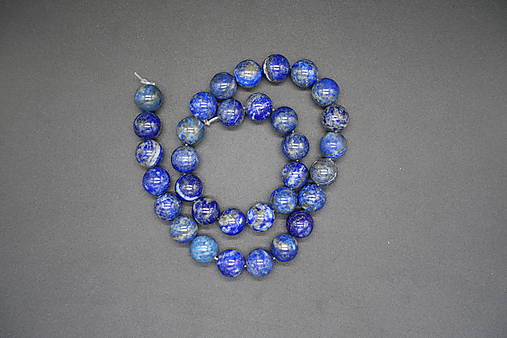 Minerály - Lapis lazuli II. 4-6-8-10-12 (šnúra) (33ks (12mm)) - 14331186_
