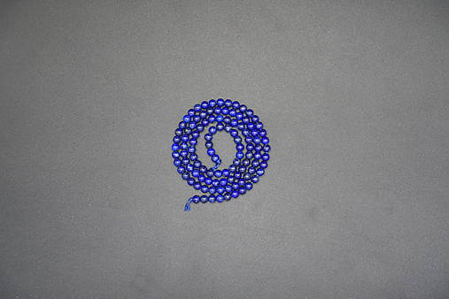 Minerály - Lapis lazuli III. 4-6-8-10-12 (šnúra) (108ks (4mm)) - 14331246_