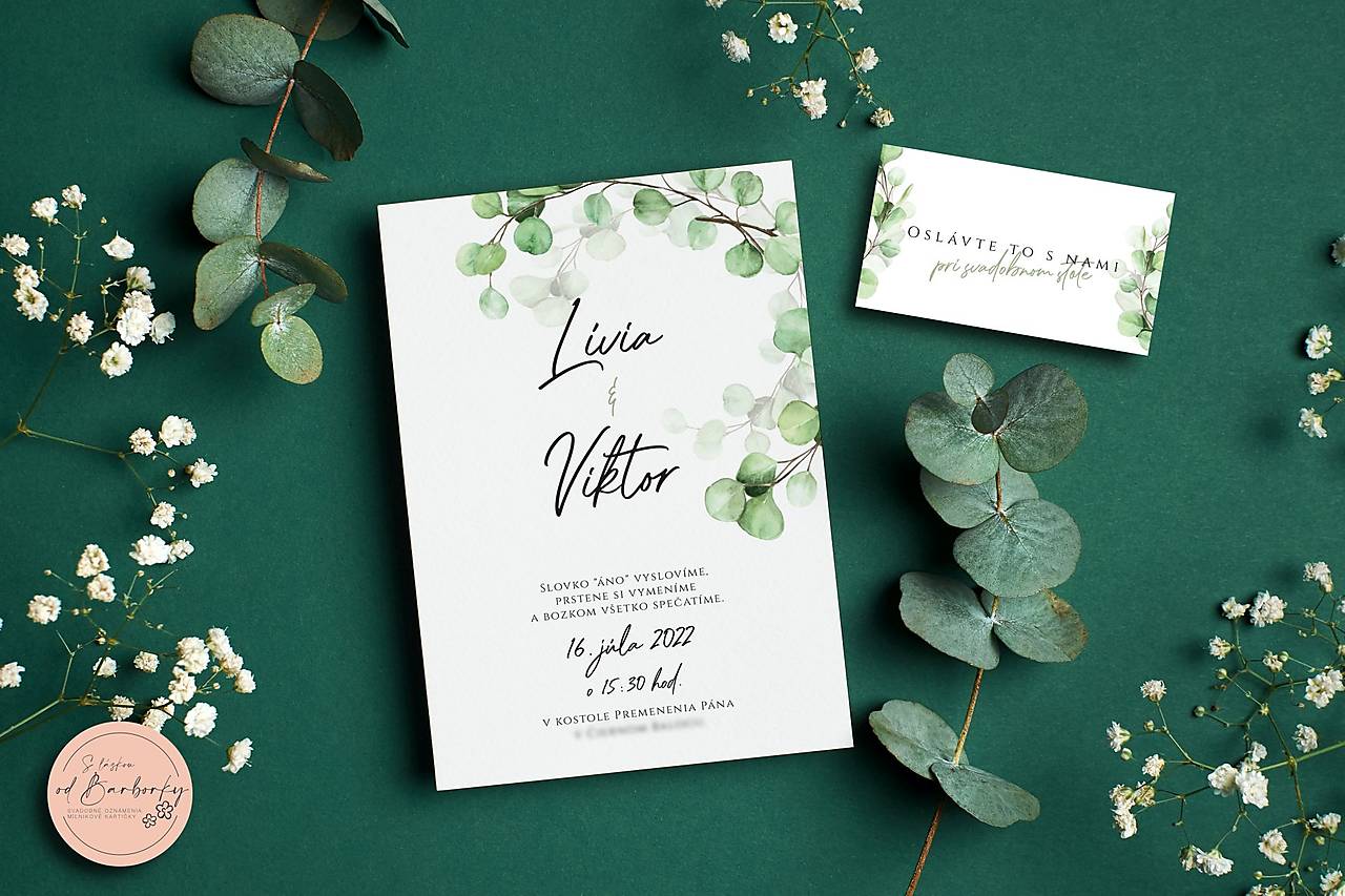 Svadobné oznámenie #87 (Označenia stolov (do stojana))