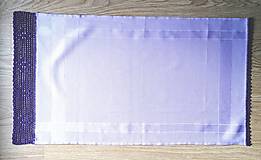 Úžitkový textil - Utierka s háčkovanou krajkou, fialová - 14328518_