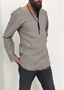 Pánske oblečenie - Ľanová košeľa Trhan - M - 14330112_