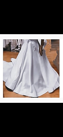 Sukne - Svadobná sukňa s dlhou vlečkou - 14333254_