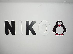 Tabuľky - Meno pre chlapca - NIKO s tučniakom - 14332706_