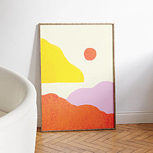 Kresby - Farebný minimalistický plagát - 14334952_