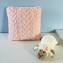 Úžitkový textil - ♥ srdiečkový vankúš ♥ bl. púdrovo-ružový z Puffy Fine - 14337066_