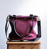 Veľké tašky - Kožená kabelka Klasik Daily *Burgundy* - 14338401_