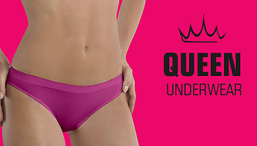 Spodná bielizeň - Nohavičky QUEEN BASIC PINK - 14336677_