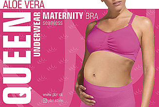 Tehotenské oblečenie - Podprsenka QUEEN MATERNITY PINK - 14336750_