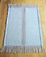 Úžitkový textil - Ručne vyšívaná dečka "Ažúr" A13 obdĺžnik 63x42cm - 14338448_