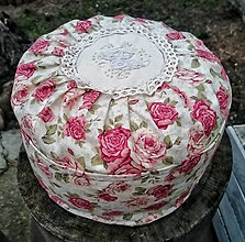 Úžitkový textil - Kulatý polštář Rose - 14338828_