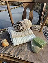 Úžitkový textil - Ľanové uteráky Latte Macchiato - 14338934_