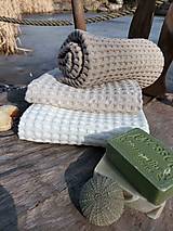 Úžitkový textil - Ľanové uteráky Latte Macchiato - 14338939_