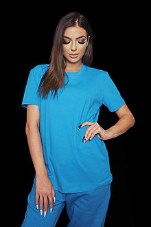 Topy, tričká, tielka - Tričko PARIS BLUE UNISEX - 14339716_