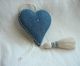 Dekorácie - Srdcia. (srdce modré) - 14340026_