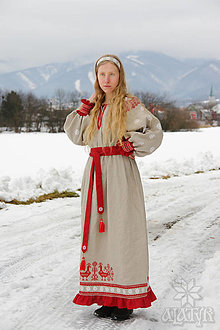 Šaty - Ľanové šaty / košeľa •Ruslana• - 14342805_