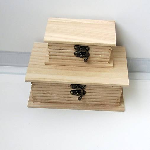 Polotovary - Sada drevených kníh---- 2 ks- - 14343956_