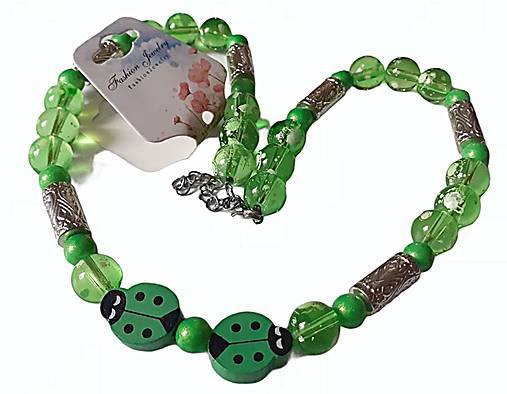 Detské doplnky - Náhrdelník Lienky - 14346316_