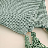 Úžitkový textil - Wafle osuška - lesná zelená - 14351151_