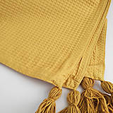 Úžitkový textil - Wafle osuška - okrová - 14351156_