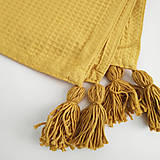 Úžitkový textil - Wafle osuška - okrová - 14351157_