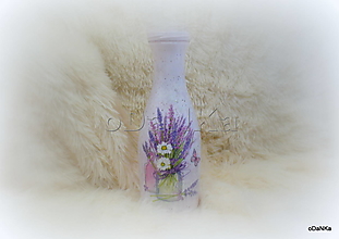Dekorácie - váza Levanduľová kytička - 14350425_
