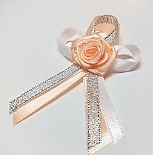 Svadobné pierka - svadobné pierka s ružičkou - 14351206_