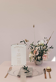 Dekorácie - Svadobná, drevená výzdoba na stôl: číslo, menu a dekorácia - 14349984_