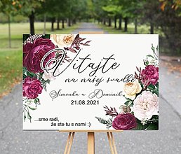 Darčeky pre svadobčanov - Uvítacia tabuľa - 14349662_