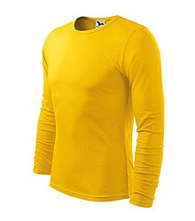 Polotovary - Pánske tričko FIT-T LS žltá 04 - 14348684_