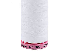 Galantéria - Polyesterové nite ASPO 500 m (2000 white) - 14349215_