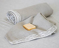 Úžitkový textil - Ľanový uterák - 14350522_