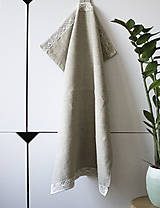 Úžitkový textil - Ľanový uterák - 14350545_