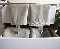 Úžitkový textil - Ľanový uterák - 14350556_