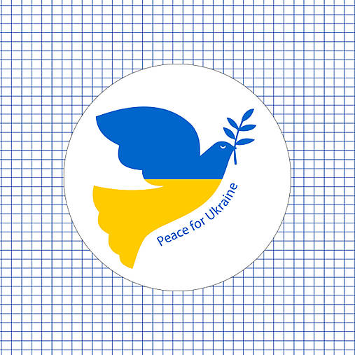  - Mír pro Ukrajinu / samolepka na podporu Ukrajiny - 14348439_