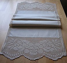 Úžitkový textil - ***  štôla Annabel *** (Béžová 110 x 42 cm) - 14354216_